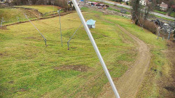 Spodní část sjezdovky skiareálu Karolinka