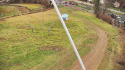 Spodní část sjezdovky skiareálu Karolinka