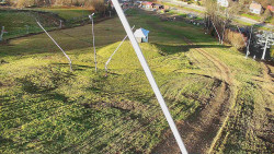 Spodní část sjezdovky skiareálu Karolinka