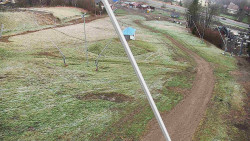 Spodní část sjezdovky skiareálu Karolinka