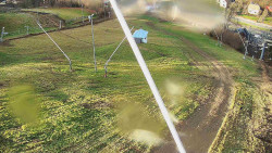 Spodní část sjezdovky skiareálu Karolinka