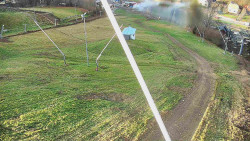 Spodní část sjezdovky skiareálu Karolinka