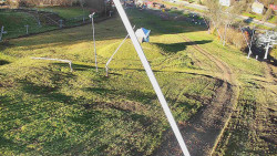 Spodní část sjezdovky skiareálu Karolinka