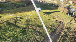 Spodní část sjezdovky skiareálu Karolinka