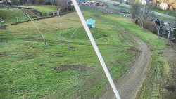 Spodní část sjezdovky skiareálu Karolinka