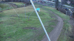 Spodní část sjezdovky skiareálu Karolinka