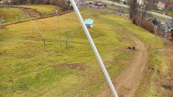 Spodní část sjezdovky skiareálu Karolinka