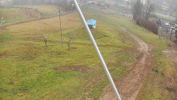 Spodní část sjezdovky skiareálu Karolinka