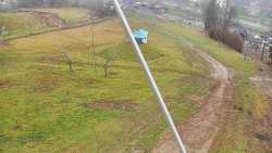 Spodní část sjezdovky skiareálu Karolinka