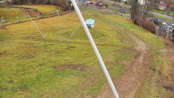 Spodní část sjezdovky skiareálu Karolinka