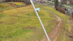 Spodní část sjezdovky skiareálu Karolinka