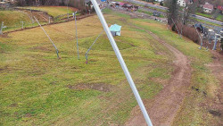 Spodní část sjezdovky skiareálu Karolinka