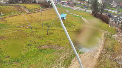 Spodní část sjezdovky skiareálu Karolinka