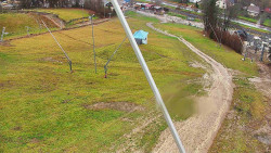 Spodní část sjezdovky skiareálu Karolinka