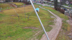 Spodní část sjezdovky skiareálu Karolinka