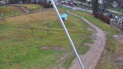 Spodní část sjezdovky skiareálu Karolinka