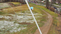 Spodní část sjezdovky skiareálu Karolinka