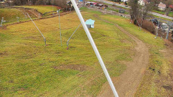 Spodní část sjezdovky skiareálu Karolinka