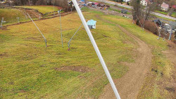 Spodní část sjezdovky skiareálu Karolinka