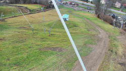 Spodní část sjezdovky skiareálu Karolinka