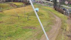 Spodní část sjezdovky skiareálu Karolinka