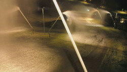 Spodní část sjezdovky skiareálu Karolinka