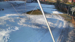 Spodní část sjezdovky skiareálu Karolinka