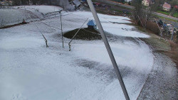 Spodní část sjezdovky skiareálu Karolinka