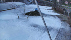 Spodní část sjezdovky skiareálu Karolinka