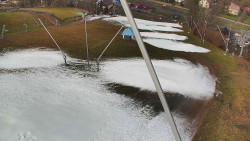 Spodní část sjezdovky skiareálu Karolinka