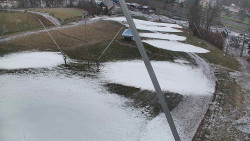 Spodní část sjezdovky skiareálu Karolinka