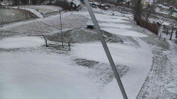 Spodní část sjezdovky skiareálu Karolinka