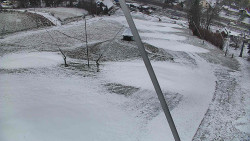 Spodní část sjezdovky skiareálu Karolinka