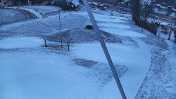 Spodní část sjezdovky skiareálu Karolinka