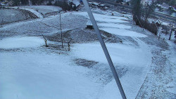 Spodní část sjezdovky skiareálu Karolinka