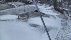 Spodní část sjezdovky skiareálu Karolinka