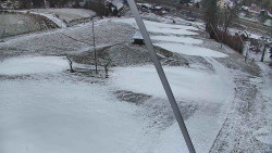 Spodní část sjezdovky skiareálu Karolinka