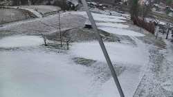 Spodní část sjezdovky skiareálu Karolinka