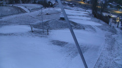 Spodní část sjezdovky skiareálu Karolinka