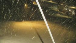 Spodní část sjezdovky skiareálu Karolinka