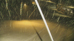 Spodní část sjezdovky skiareálu Karolinka