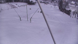 Spodní část sjezdovky skiareálu Karolinka