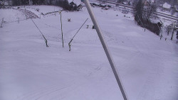 Spodní část sjezdovky skiareálu Karolinka