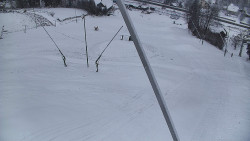 Spodní část sjezdovky skiareálu Karolinka