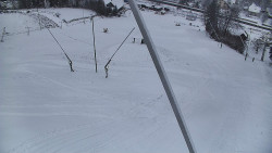 Spodní část sjezdovky skiareálu Karolinka