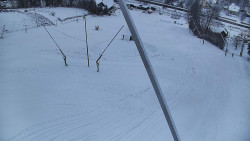 Spodní část sjezdovky skiareálu Karolinka