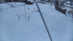 Spodní část sjezdovky skiareálu Karolinka