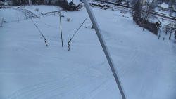 Spodní část sjezdovky skiareálu Karolinka