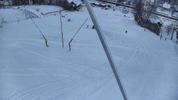 Spodní část sjezdovky skiareálu Karolinka