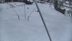 Spodní část sjezdovky skiareálu Karolinka